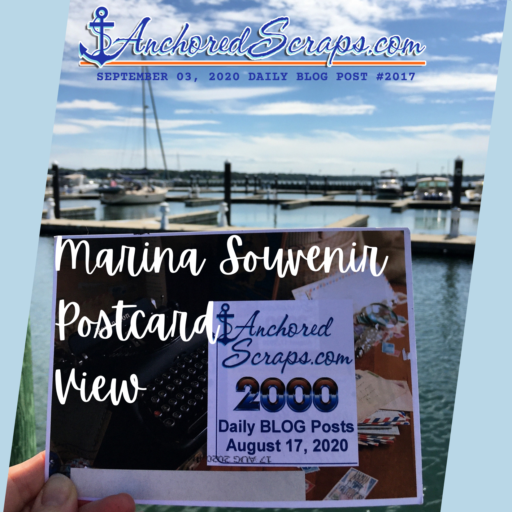 AnchoredScraps Marina Souvenir Postcard View