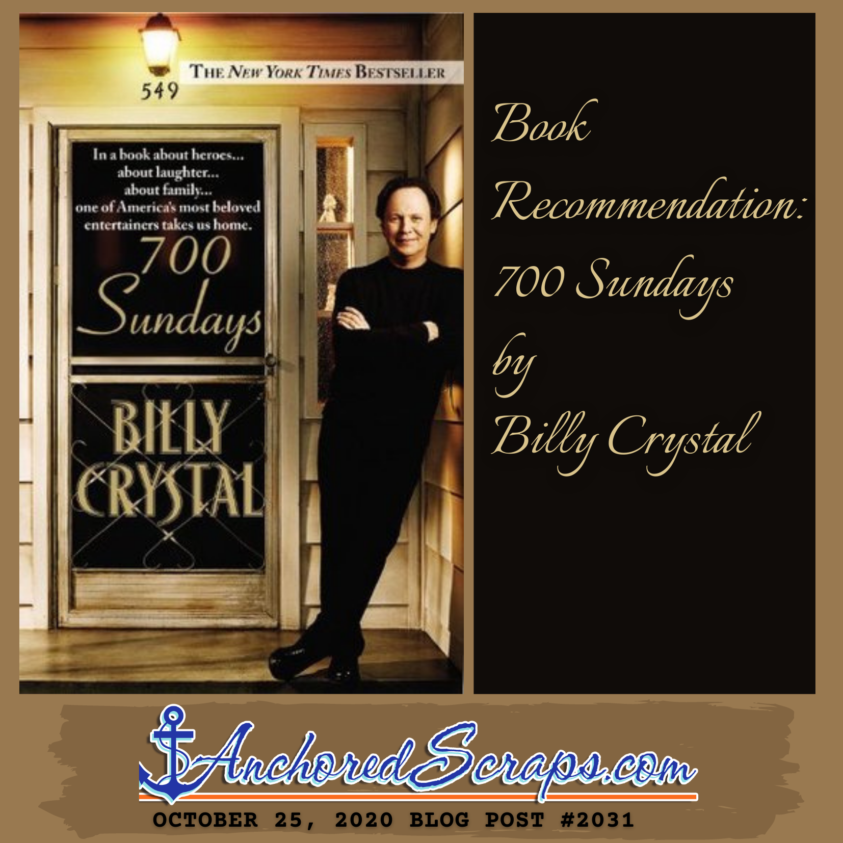 Book Recommendation Billy Crystal 700 Sundays #2031