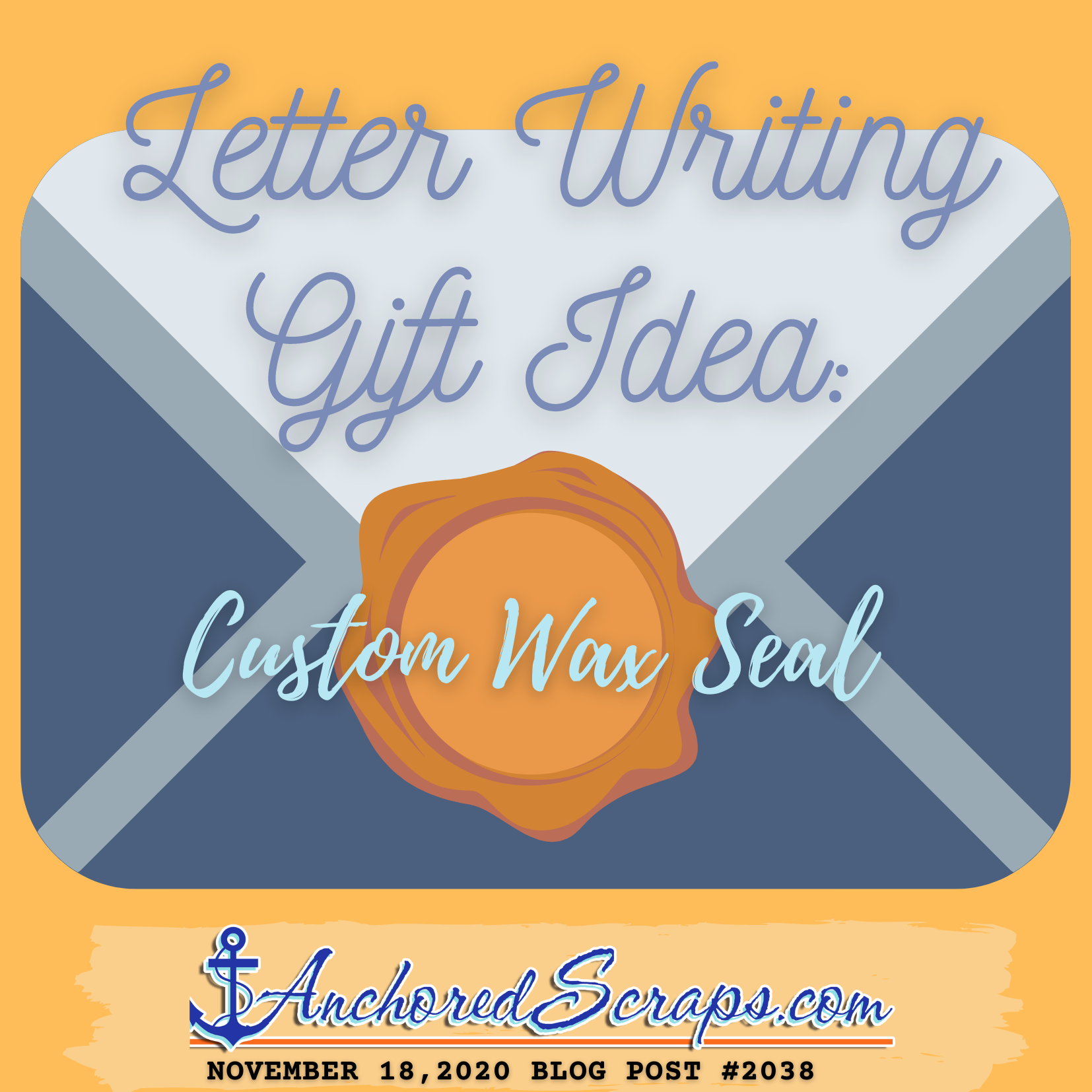 Letter Writing Gift Idea Custom Wax Seal #2038