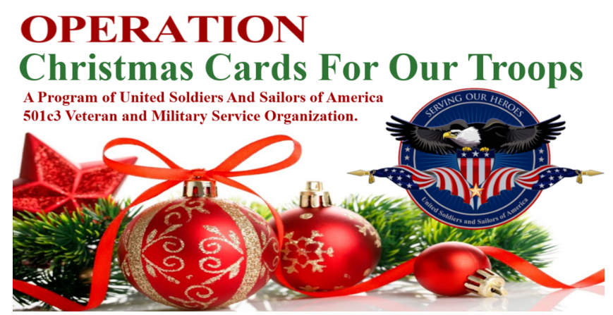 Clickable image linking to Operation Christmas Cards For Our Troops at USASOA