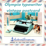 Read more about the article Olympia typewriter vintage postcard