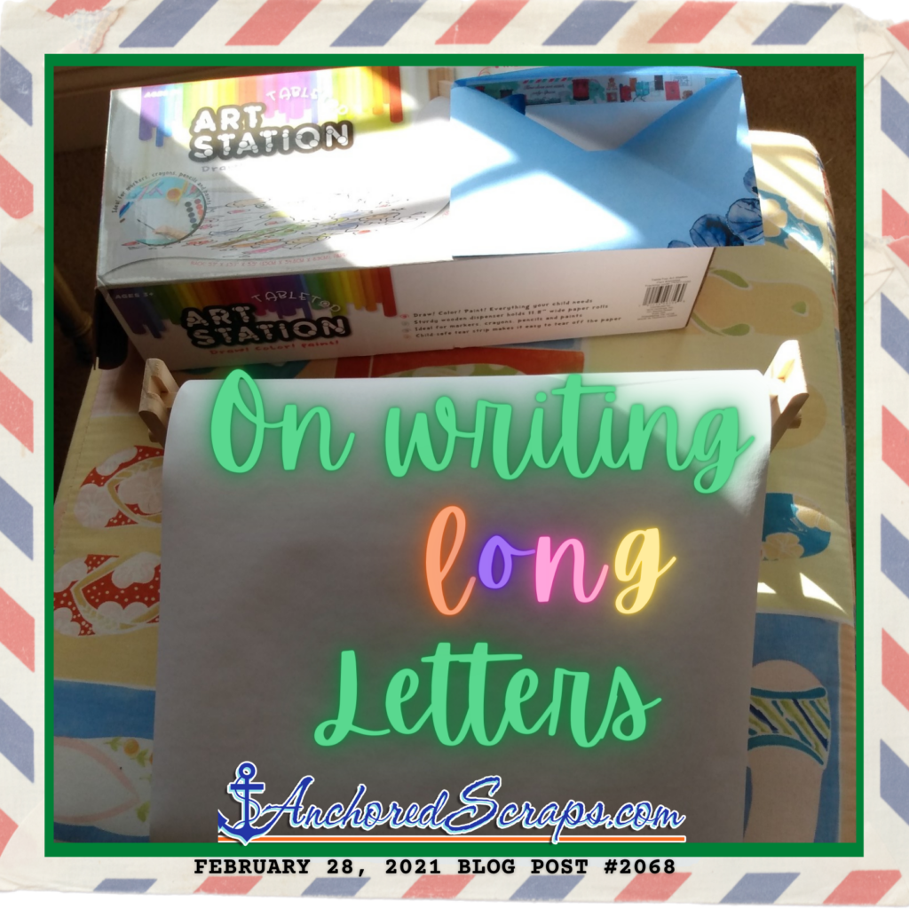 on writing long letters