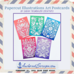 Read more about the article Papercut Illustrations Art Postcards by Sarah Trumbauer Creatives