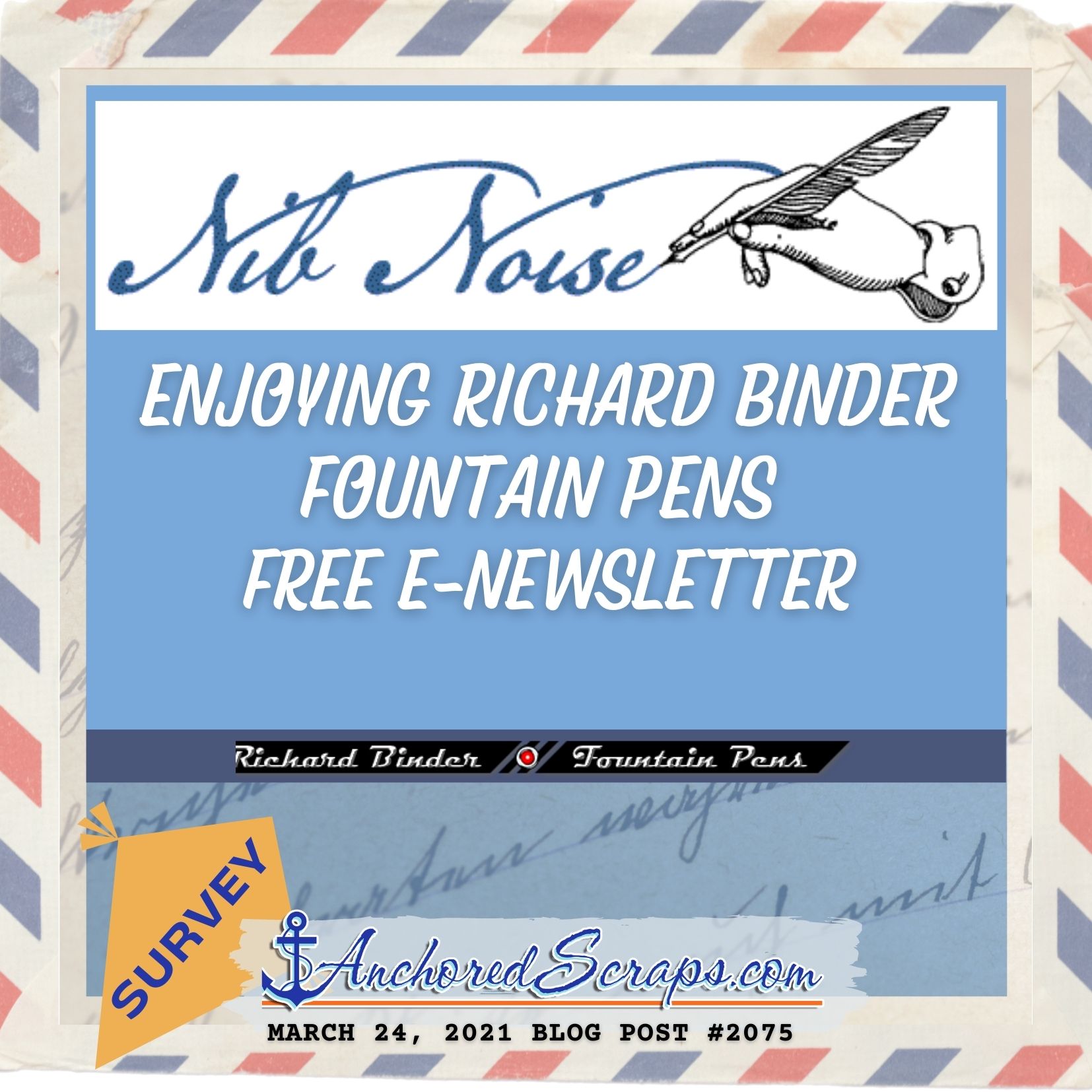 Richard Binder Nib Noise Fountain Pen Free ENewsletter
