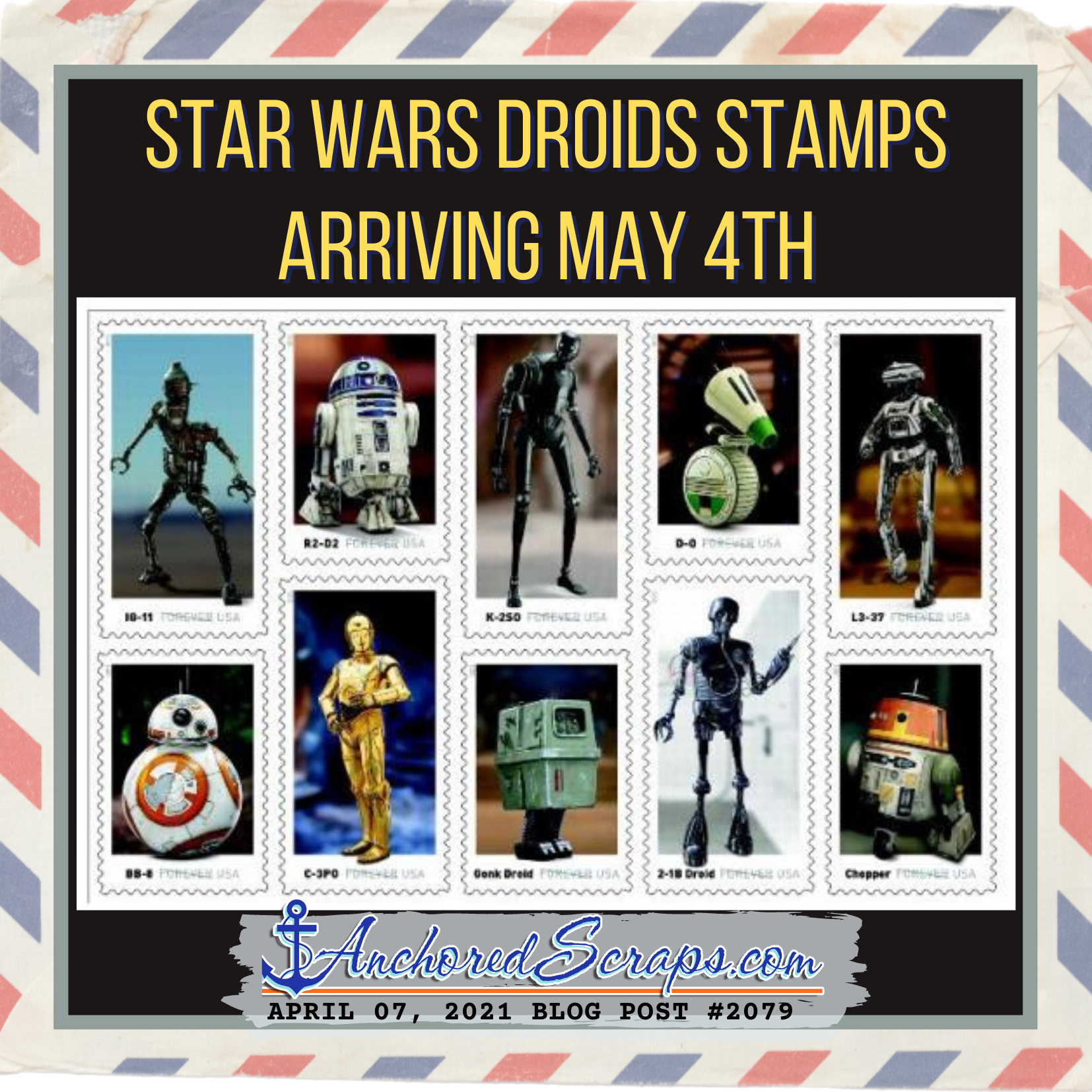 Star Wars Droids Stamps Arriving May 4th Anchoredscraps Com