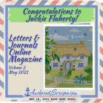 Read more about the article Congratulations to Jackie Flaherty! Letters & Journals Online Magazine Volume 2