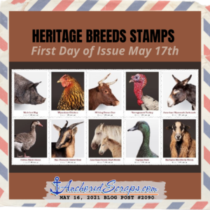 Heritage Breeds Stamps USPS First Day of Issue May 17 2021