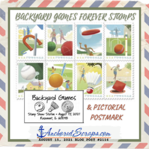 Backyard Games Forever Stamps & Pictorial Postmark_AnchoredScraps #2116