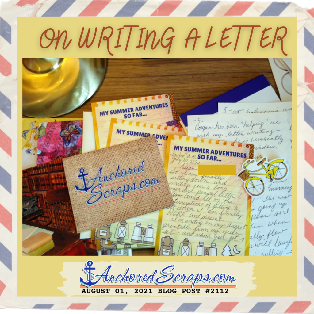 On Writing A Letter including Cooper seals