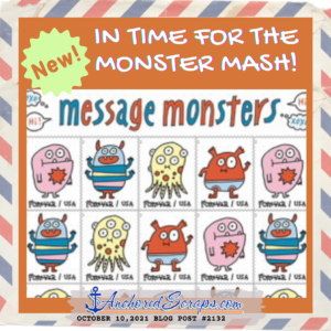 Monster Mash Message Monsters Stamps