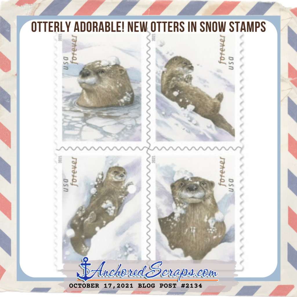 New Otters in Snow Stamps Forever