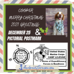 Read more about the article Cooper Merry Christmas 2021 Greetings & December 25 Pictorial Postmark