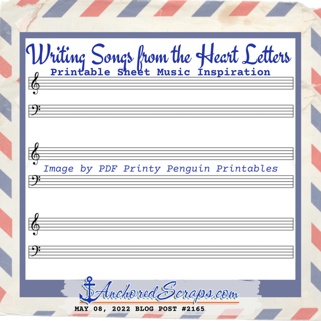 Writing Songs from the Heart Letters Printy Penguin Printable Sheet Music Inspiration