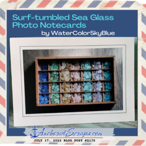 Surf-tumbled Sea Glass Photo Notecards by WaterColorSkyBlue