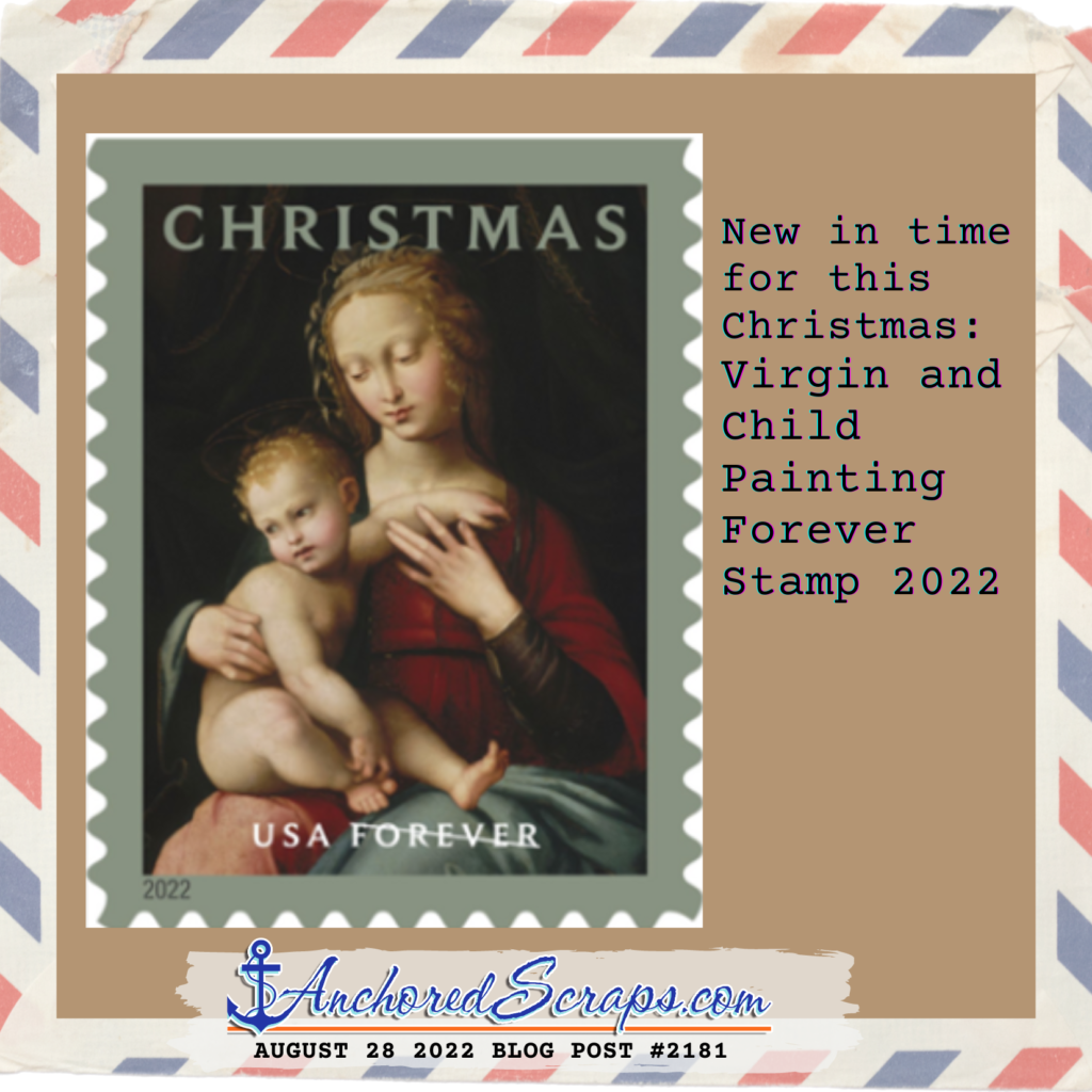 New in time for this Christmas: Virgin and Child Painting Forever Stamp 2022