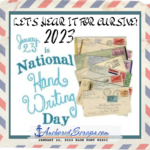 Read more about the article Let’s hear it for cursive! National Handwriting Day 2023 January 23