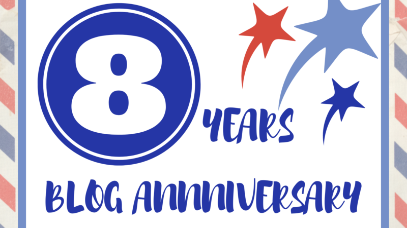 Celebrating 8 Years Blog Anniversary Today!