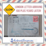 Read more about the article London letter arriving 100 plus years later!