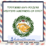 Read more about the article Temporary USPS Holiday Shipping Surcharges in effect