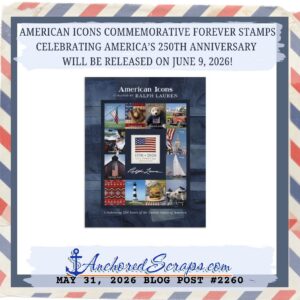 American Icons Commemorative Forever Stamps Celebrating America's 250th anniversary will be released on June 9, 2026!